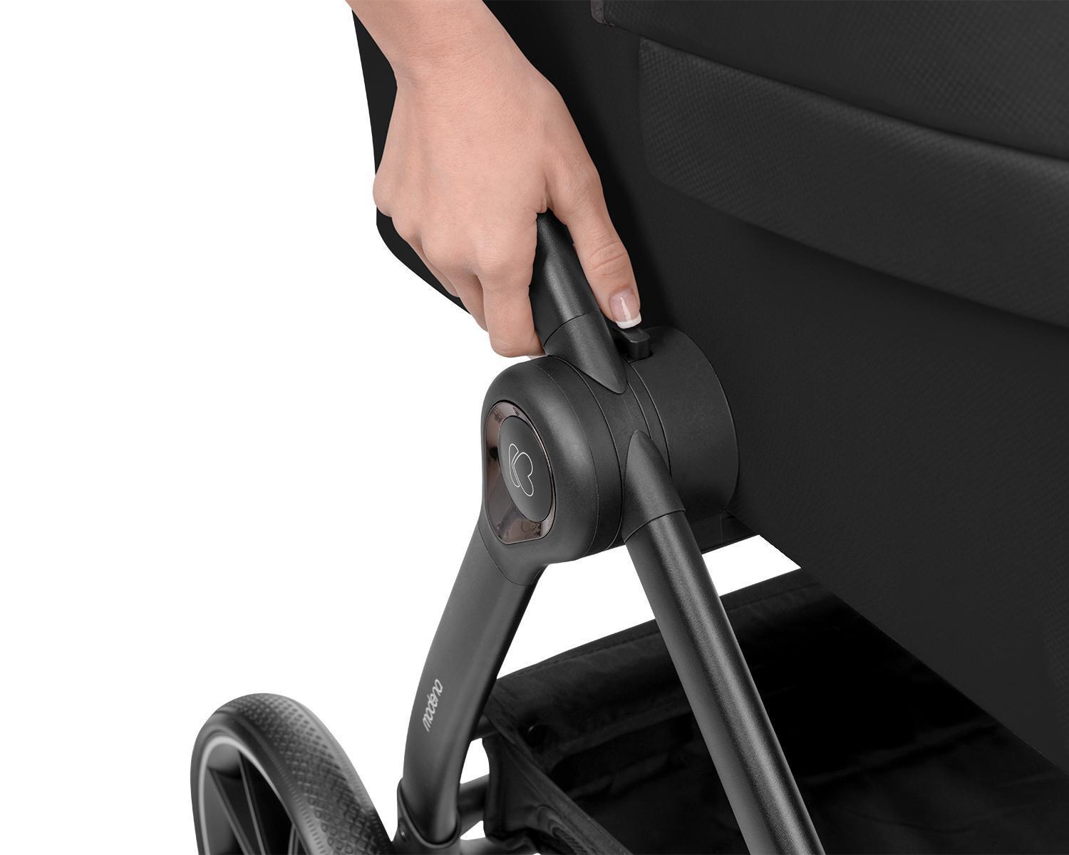 KIKKA BOO Kolica MODENA 3in1 set sa I-SIZE autosedištem i tvrdom korpom black