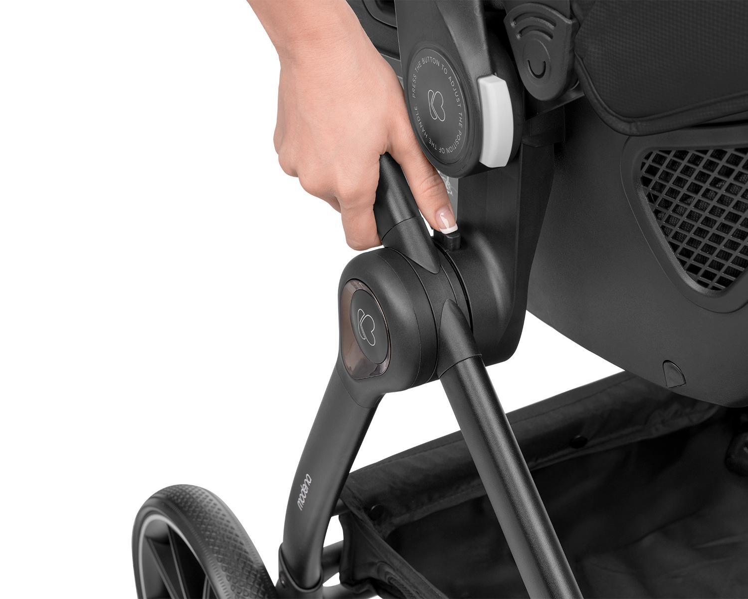 KIKKA BOO Kolica MODENA 3in1 set sa I-SIZE autosedištem i tvrdom korpom black