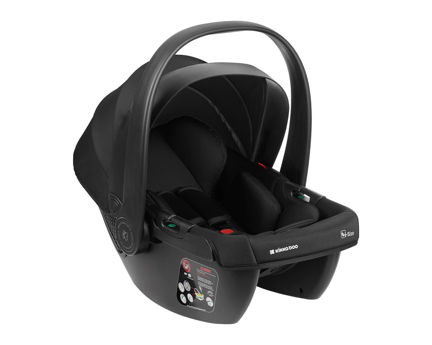 KIKKA BOO Kolica MODENA 3in1 set sa I-SIZE autosedištem i tvrdom korpom black