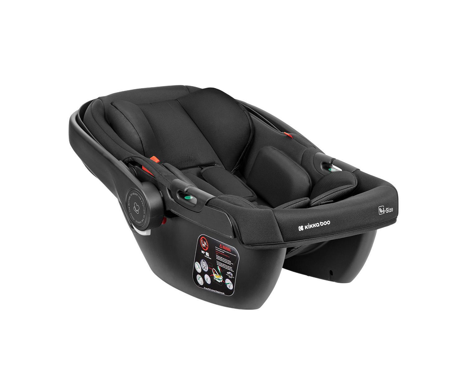 KIKKA BOO Kolica MODENA 3in1 set sa I-SIZE autosedištem i tvrdom korpom black