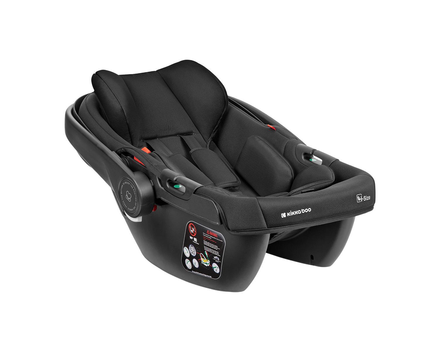 KIKKA BOO Kolica MODENA 3in1 set sa I-SIZE autosedištem i tvrdom korpom black
