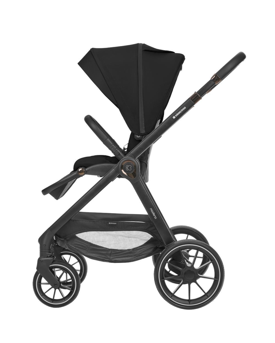 KIKKA BOO Kolica MODENA 3in1 set sa I-SIZE autosedištem i tvrdom korpom black