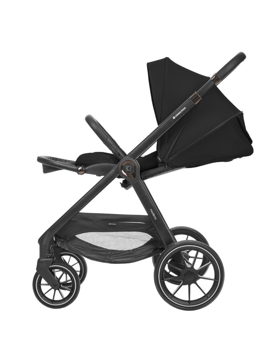 KIKKA BOO Kolica MODENA 3in1 set sa I-SIZE autosedištem i tvrdom korpom black