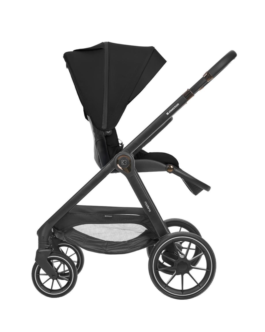 KIKKA BOO Kolica MODENA 3in1 set sa I-SIZE autosedištem i tvrdom korpom black