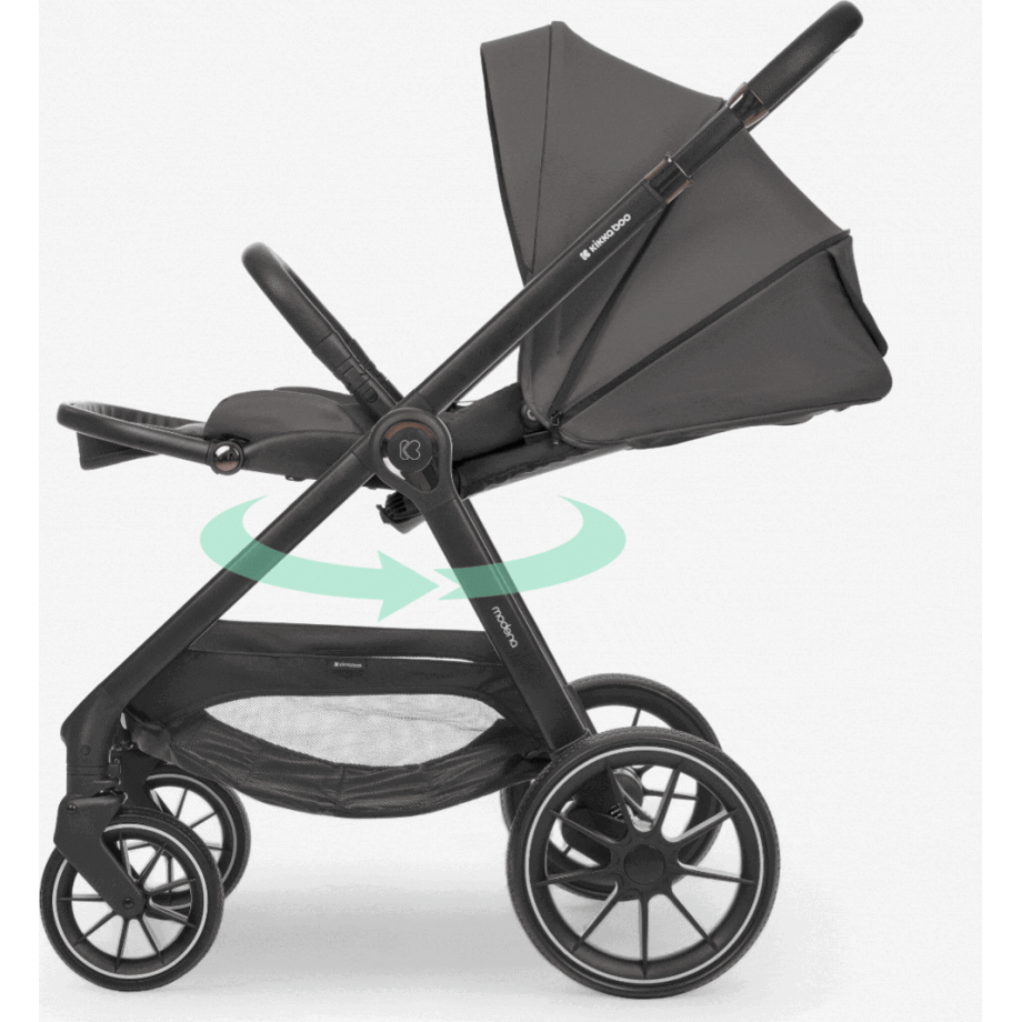 Kolica MODENA 3in1 set sa I-SIZE autosedištem i tvrdom korpom dark grey