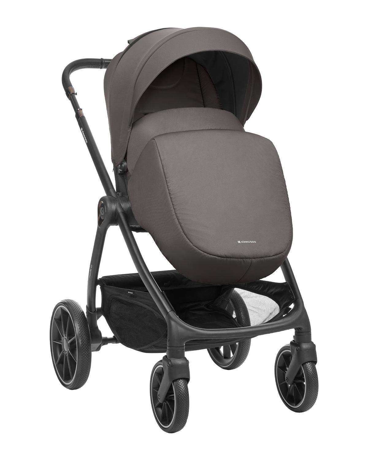 KIKKA BOO Kolica MODENA 3in1 set sa I-SIZE autosedištem i tvrdom korpom dark grey