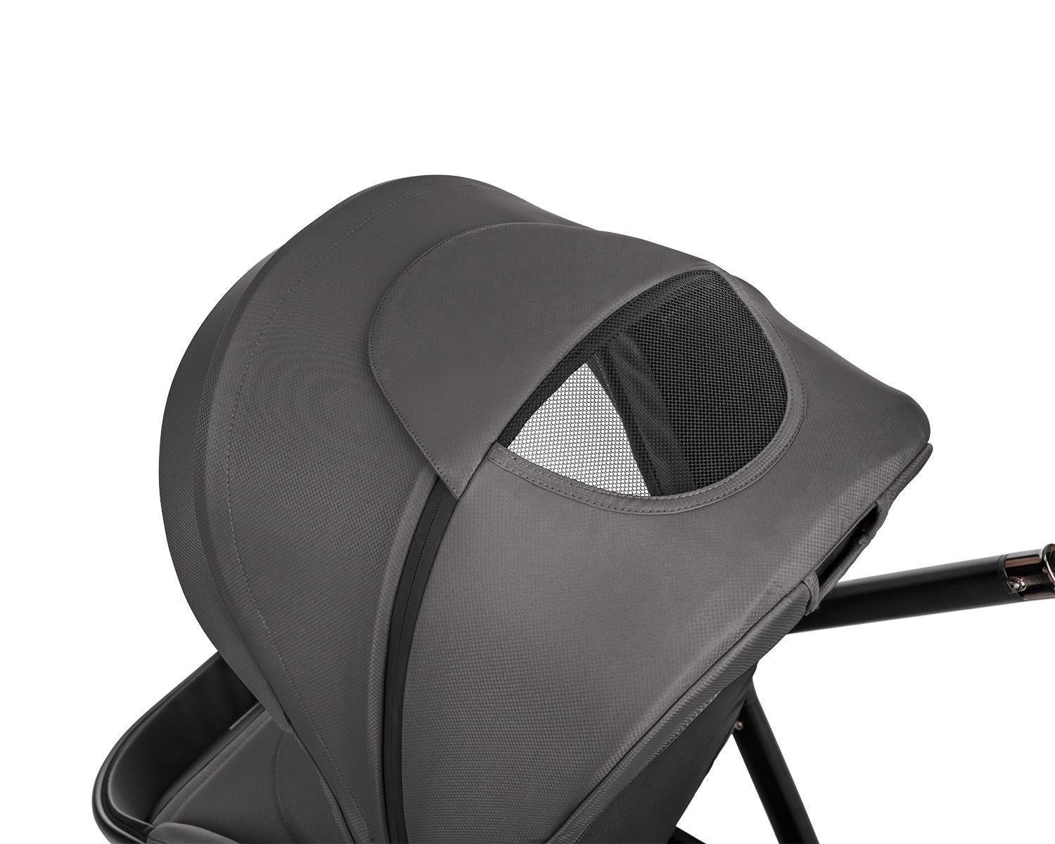 KIKKA BOO Kolica MODENA 3in1 set sa I-SIZE autosedištem i tvrdom korpom dark grey