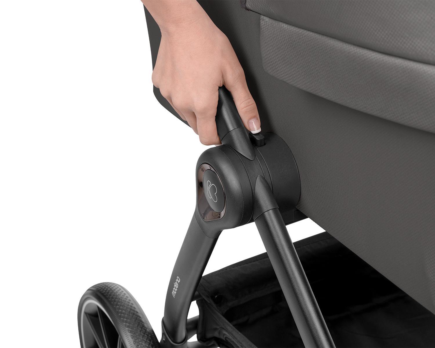 KIKKA BOO Kolica MODENA 3in1 set sa I-SIZE autosedištem i tvrdom korpom dark grey