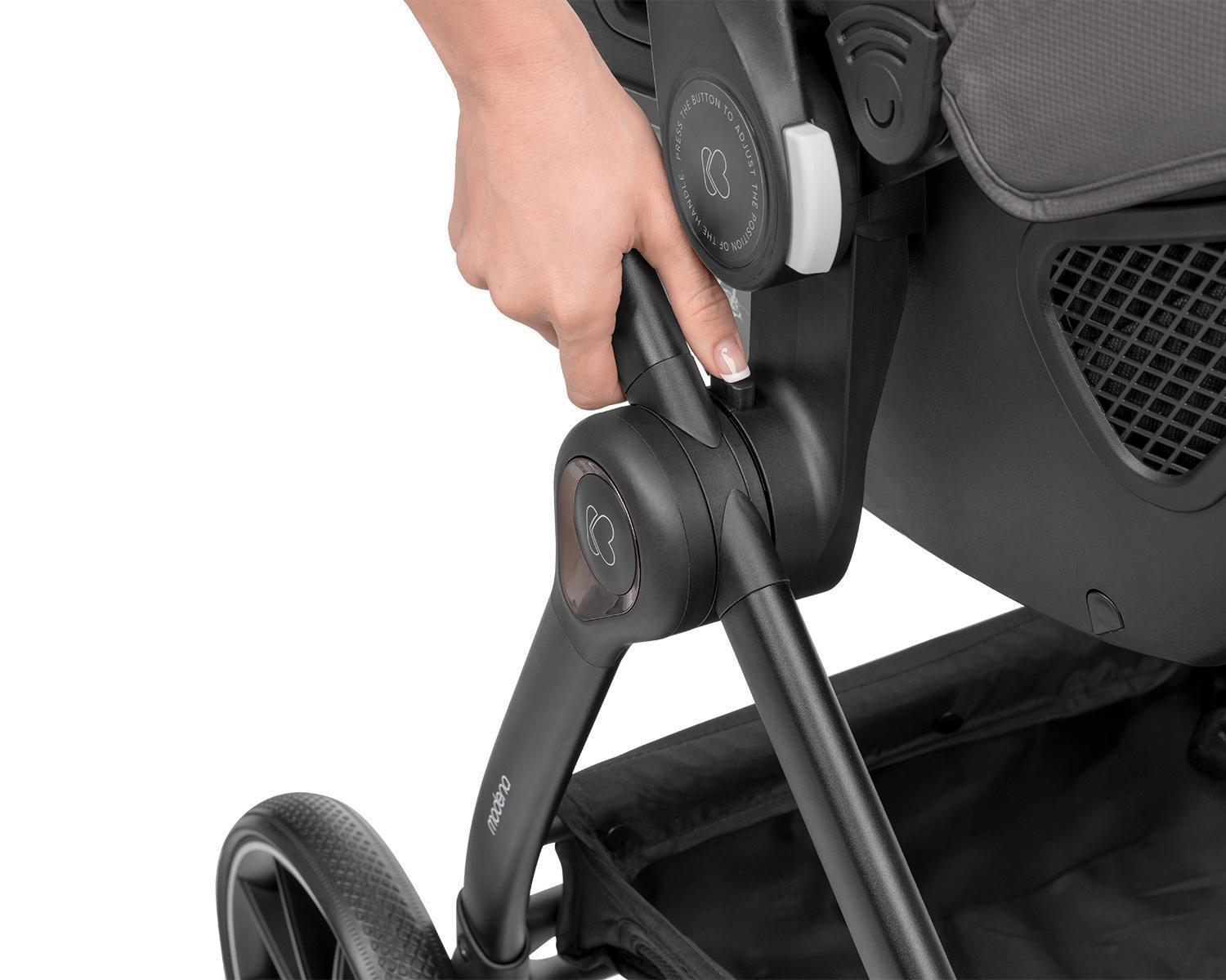 KIKKA BOO Kolica MODENA 3in1 set sa I-SIZE autosedištem i tvrdom korpom dark grey