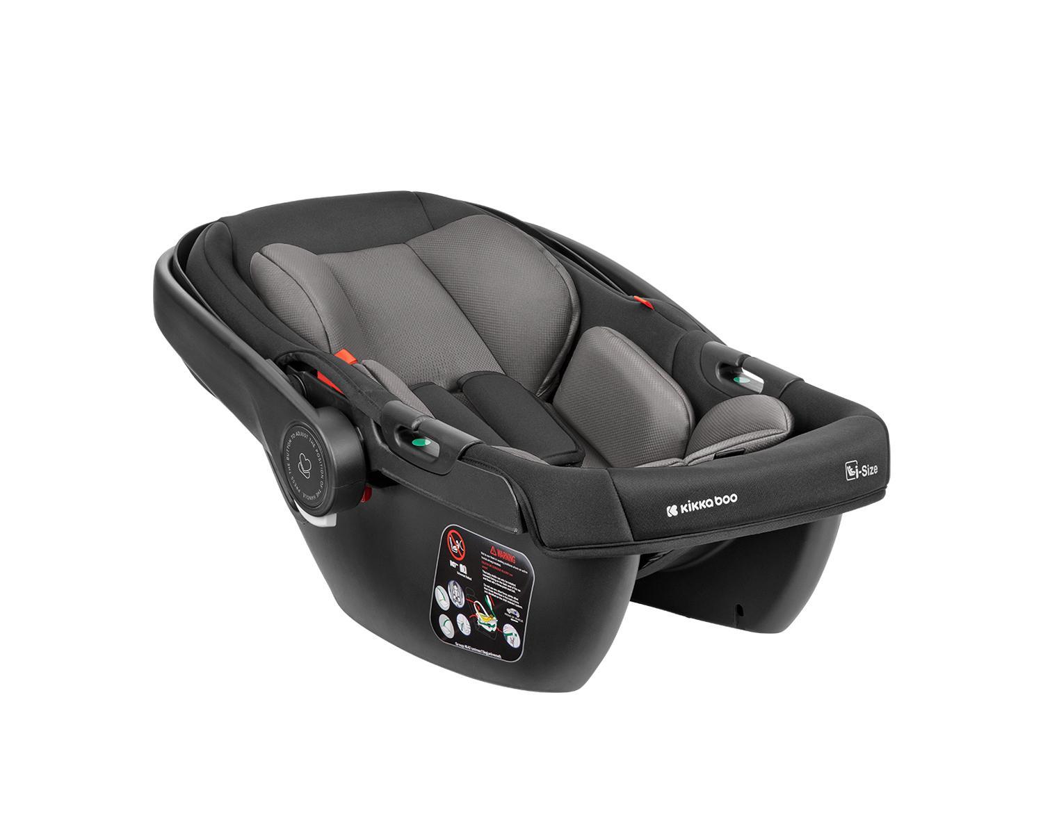 KIKKA BOO Kolica MODENA 3in1 set sa I-SIZE autosedištem i tvrdom korpom dark grey