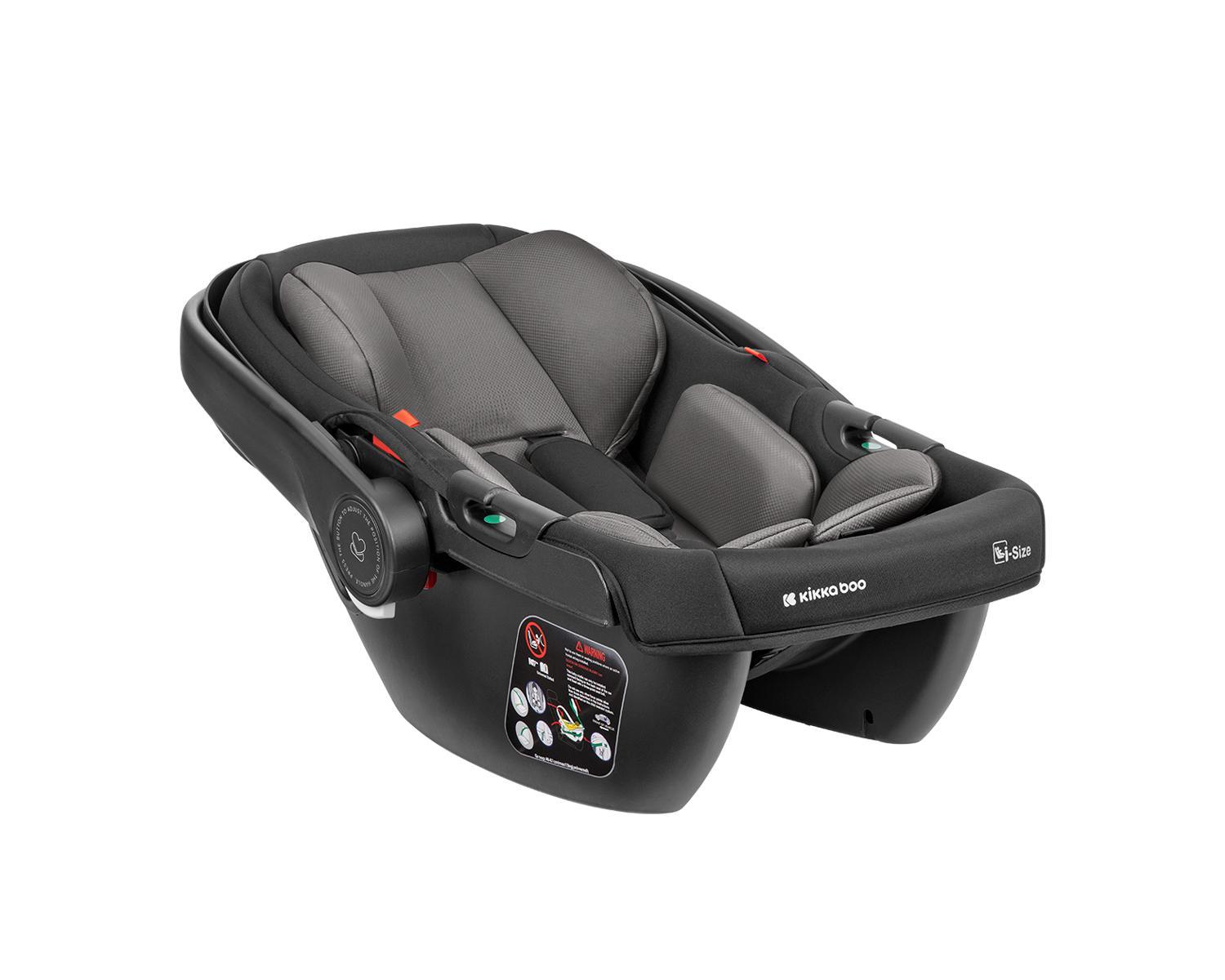 KIKKA BOO Kolica MODENA 3in1 set sa I-SIZE autosedištem i tvrdom korpom dark grey