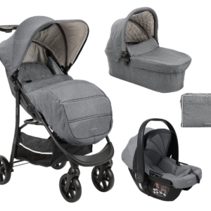 Kolica SELINA premium set 3in1 sa I-SIZE autosedištem i tvrdom korpom light grey