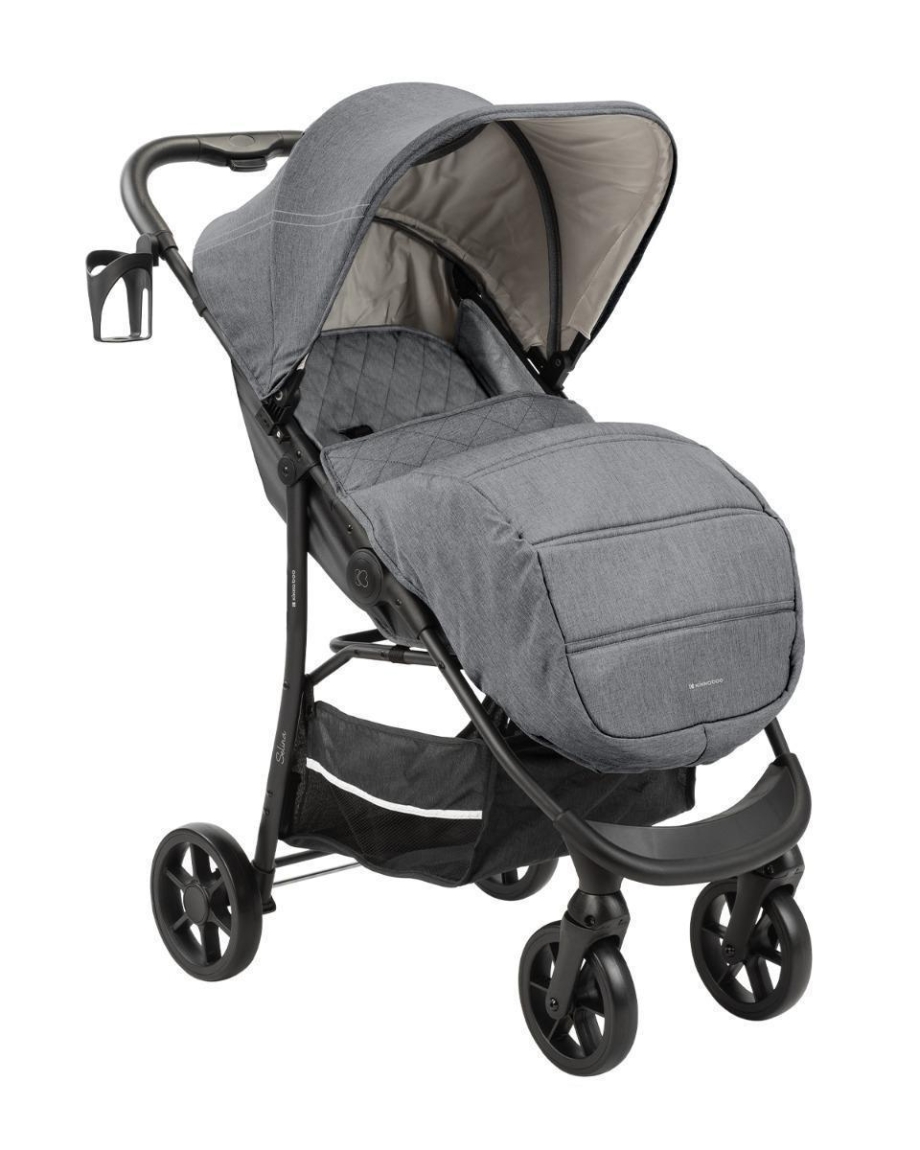 KIKKA BOO Kolica SELINA premium set 3in1 sa I-SIZE autosedištem i tvrdom korpom light grey