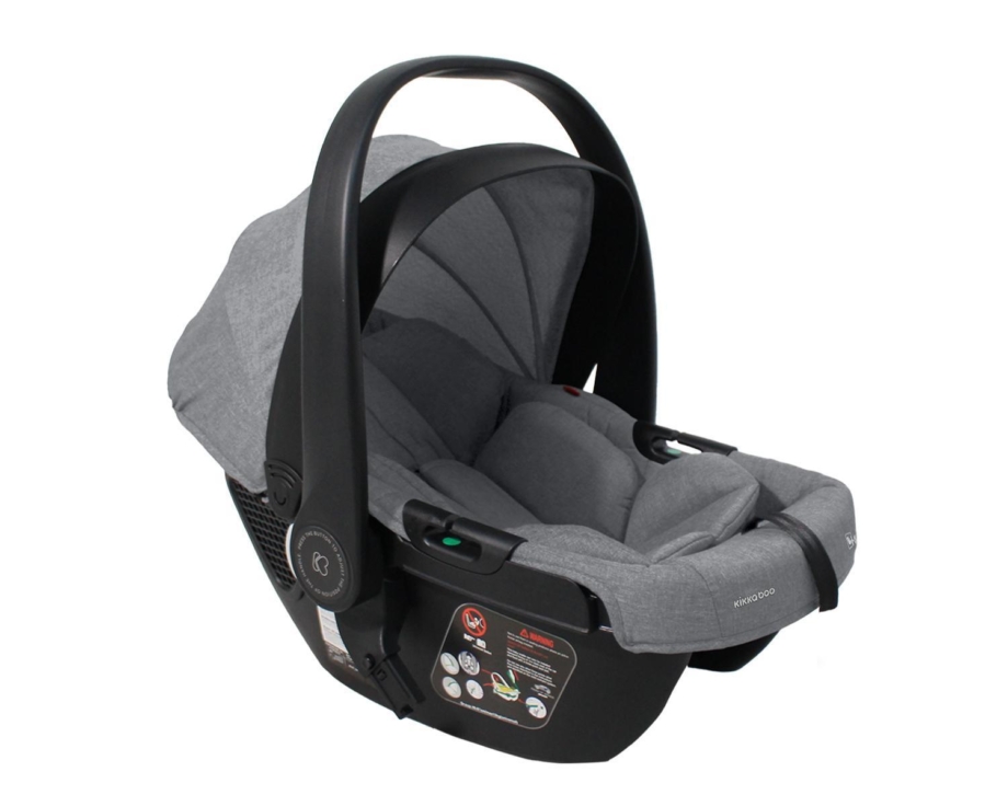 KIKKA BOO Kolica SELINA premium set 3in1 sa I-SIZE autosedištem i tvrdom korpom light grey