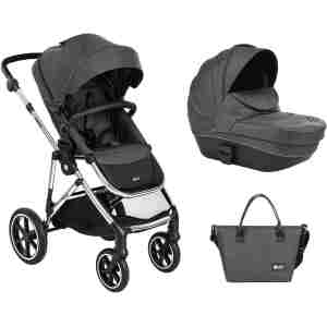 KIKKA BOO Kolica THEA dark grey set 3in1 sa tvrdom korpom i autosedištem KIKKA BOO Kolica THEA dark grey set 3in1 sa tvrdom korpom i autosedištem - Slika 4