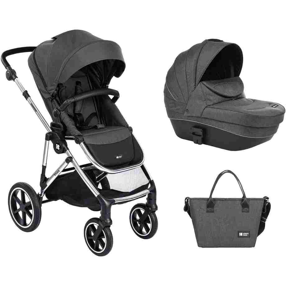 Kolica THEA 3in1 set sa autosedistem i tvrdom korpom dark grey2