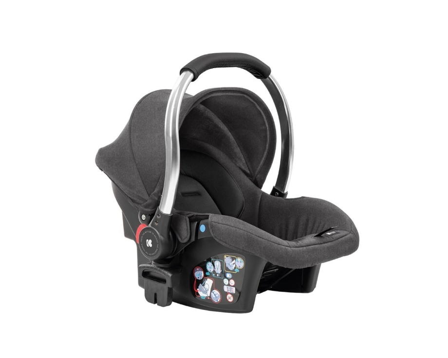 KIKKA BOO Kolica THEA dark grey set 3in1 sa tvrdom korpom i autosedištem