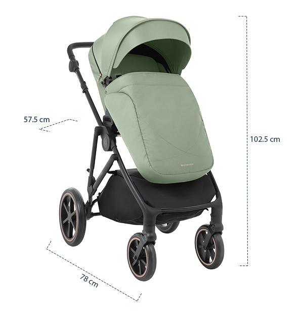 KIKKA BOO Kolica THEA army green set 2in1 sa tvrdom korpom KIKKA BOO Kolica THEA army green set 2in1 sa tvrdom korpom