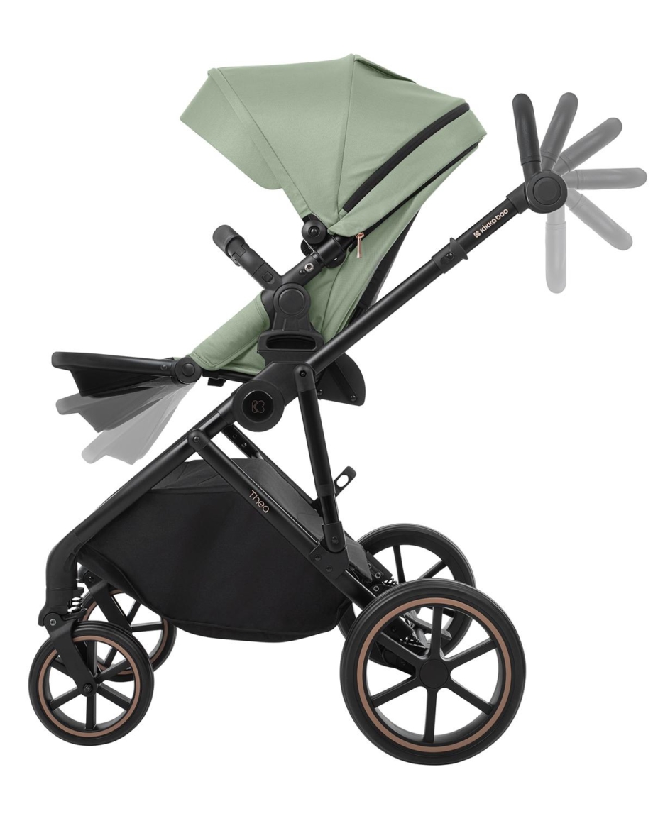 KIKKA BOO Kolica THEA army green set 2in1 sa tvrdom korpom KIKKA BOO Kolica THEA army green set 2in1 sa tvrdom korpom