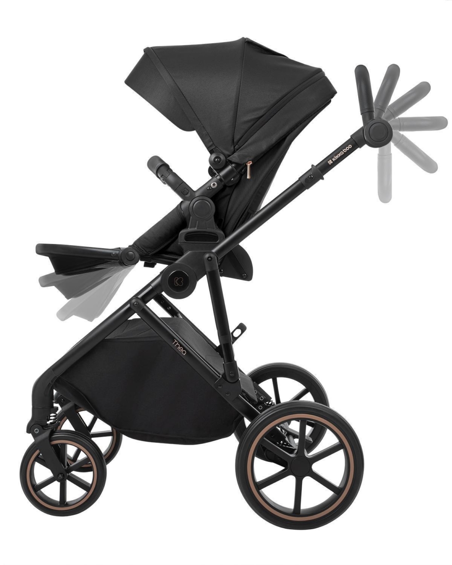 KIKKA BOO Kolica THEA black set 2in1 sa tvrdom korpom KIKKA BOO Kolica THEA black set 2in1 sa tvrdom korpom