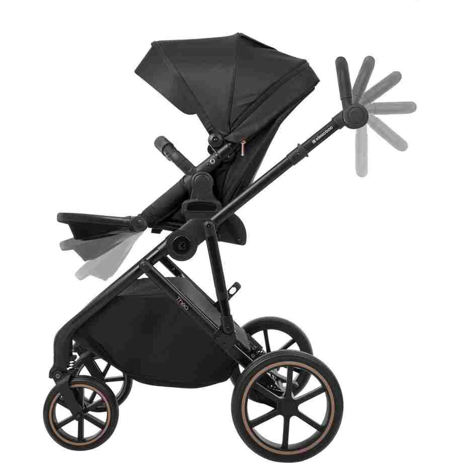 KIKKA BOO Kolica THEA black set 2in1 sa tvrdom korpom