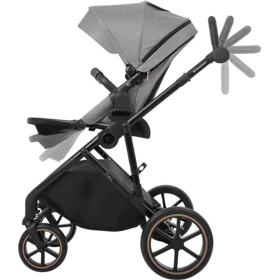 KIKKA BOO Kolica THEA grey set 2in1 sa tvrdom korpom KIKKA BOO Kolica THEA grey set 2in1 sa tvrdom korpom