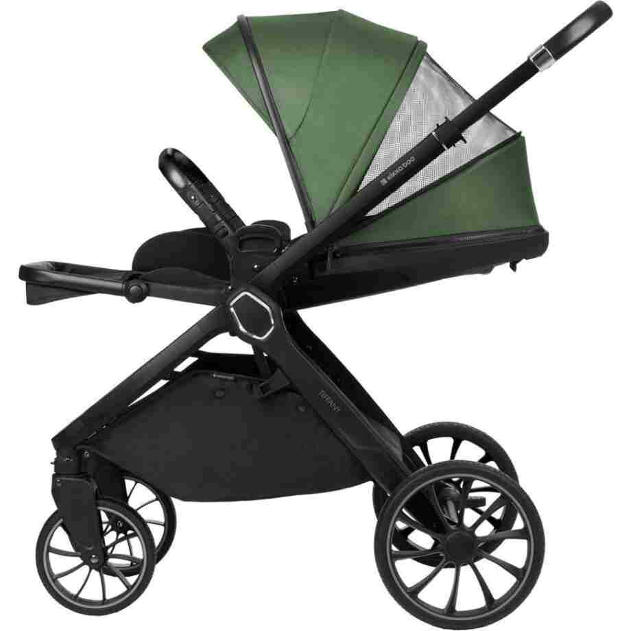 KIKKA BOO Kolica TIFFANY army green set 2in1 sa tvrdom korpom