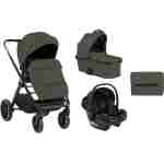 Kolica TIFFANY army green set 3in1 sa tvrdom korpom i autosedištem I-PRIME I-SIZE black
