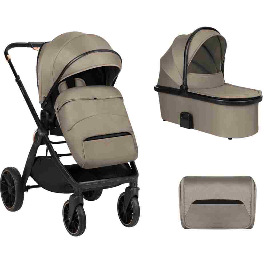 Kolica TIFFANY beige set 2in1 sa tvrdom korpom