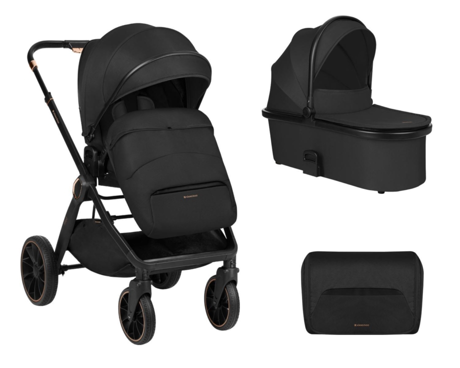 KIKKA BOO Kolica TIFFANY black set 2in1 sa tvrdom korpom Kolica Tiffany black 2u1, dodatni prikaz