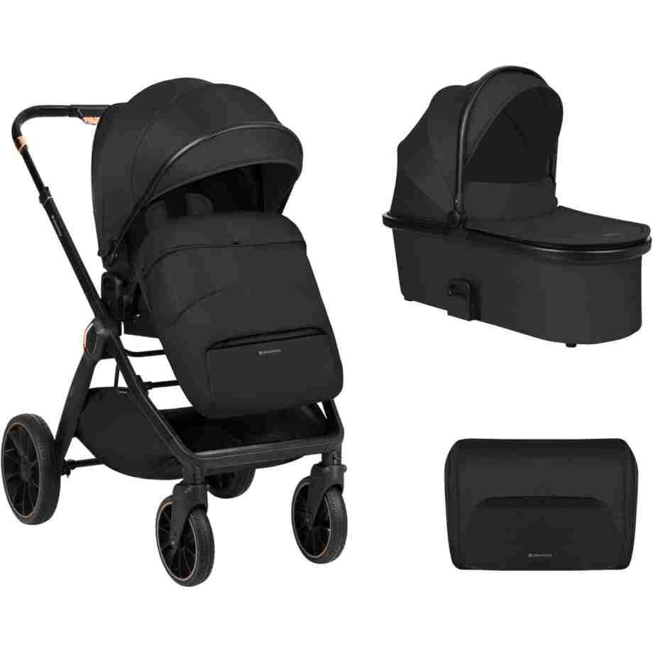 Kolica TIFFANY black set 2in1 sa tvrdom korpom 1