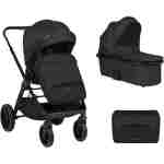 Kolica TIFFANY black set 2in1 sa tvrdom korpom