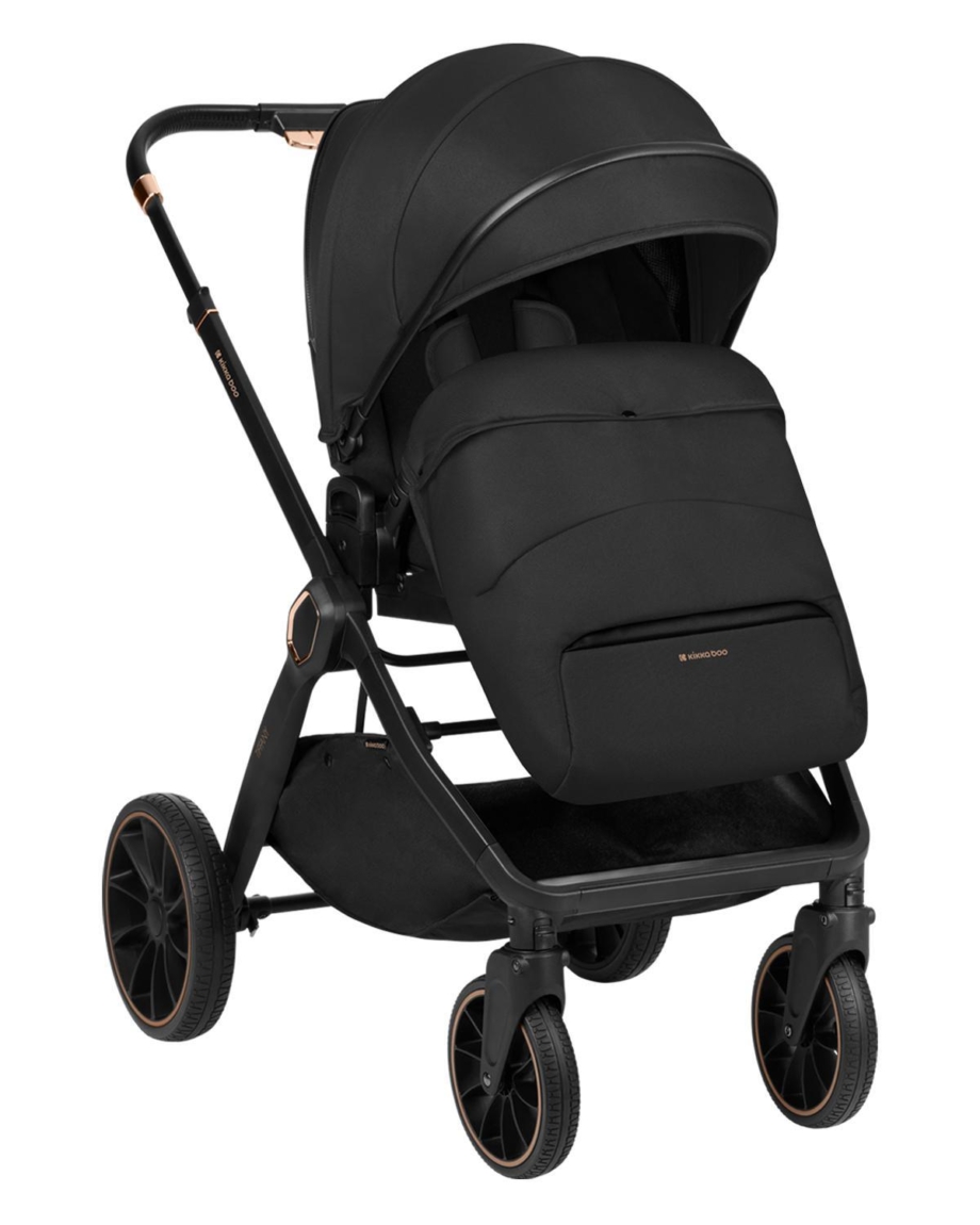 KIKKA BOO Kolica TIFFANY black set 2in1 sa tvrdom korpom Kolica Tiffany black 2u1, prikaz kompleta
