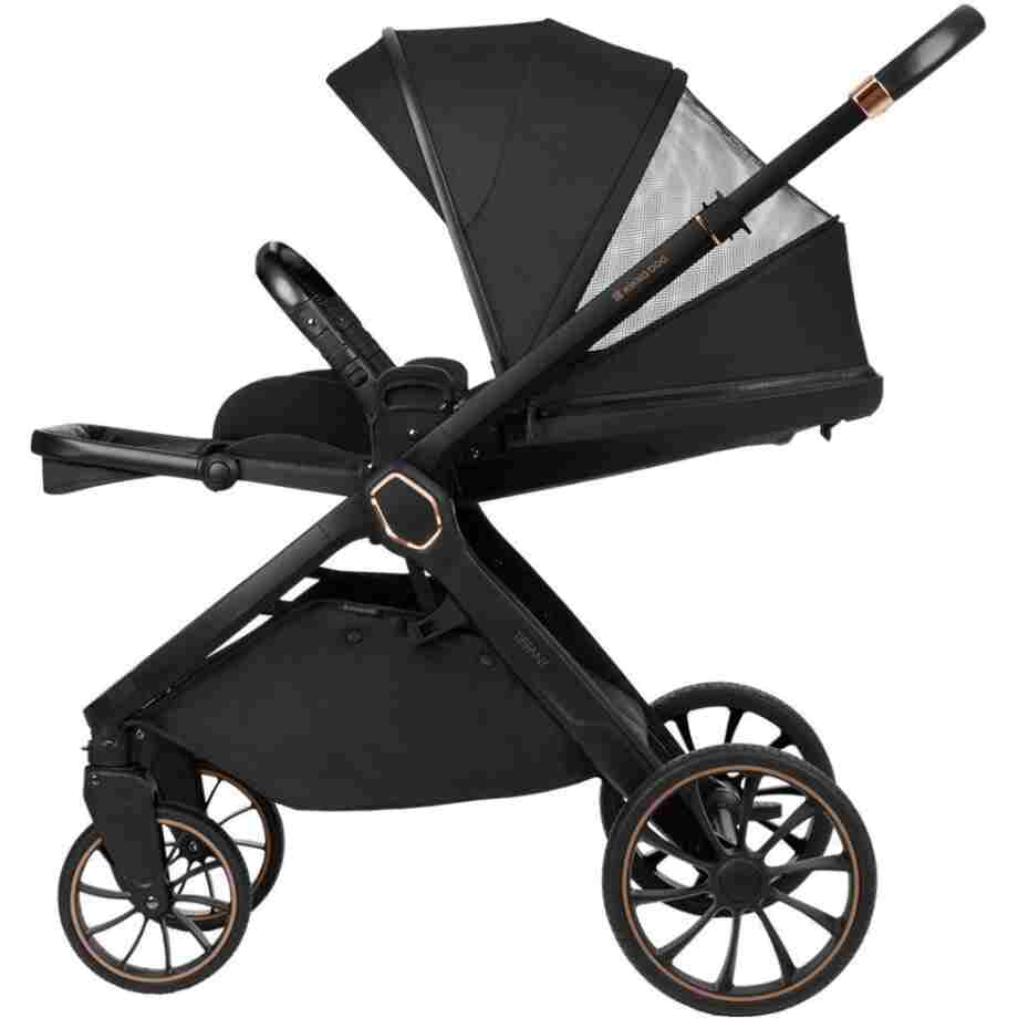 Kolica TIFFANY black set 2in1 sa tvrdom korpom7