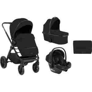 Kolica TIFFANY black set 3in1 sa tvrdom korpom i autosedištem I-PRIME I-SIZE black
