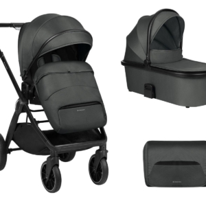 KIKKA BOO Kolica TIFFANY dark grey set 2in1 sa tvrdom korpom Kolica Tiffany dark grey 2u1 sa tvrdom korpom, Kikka Boo