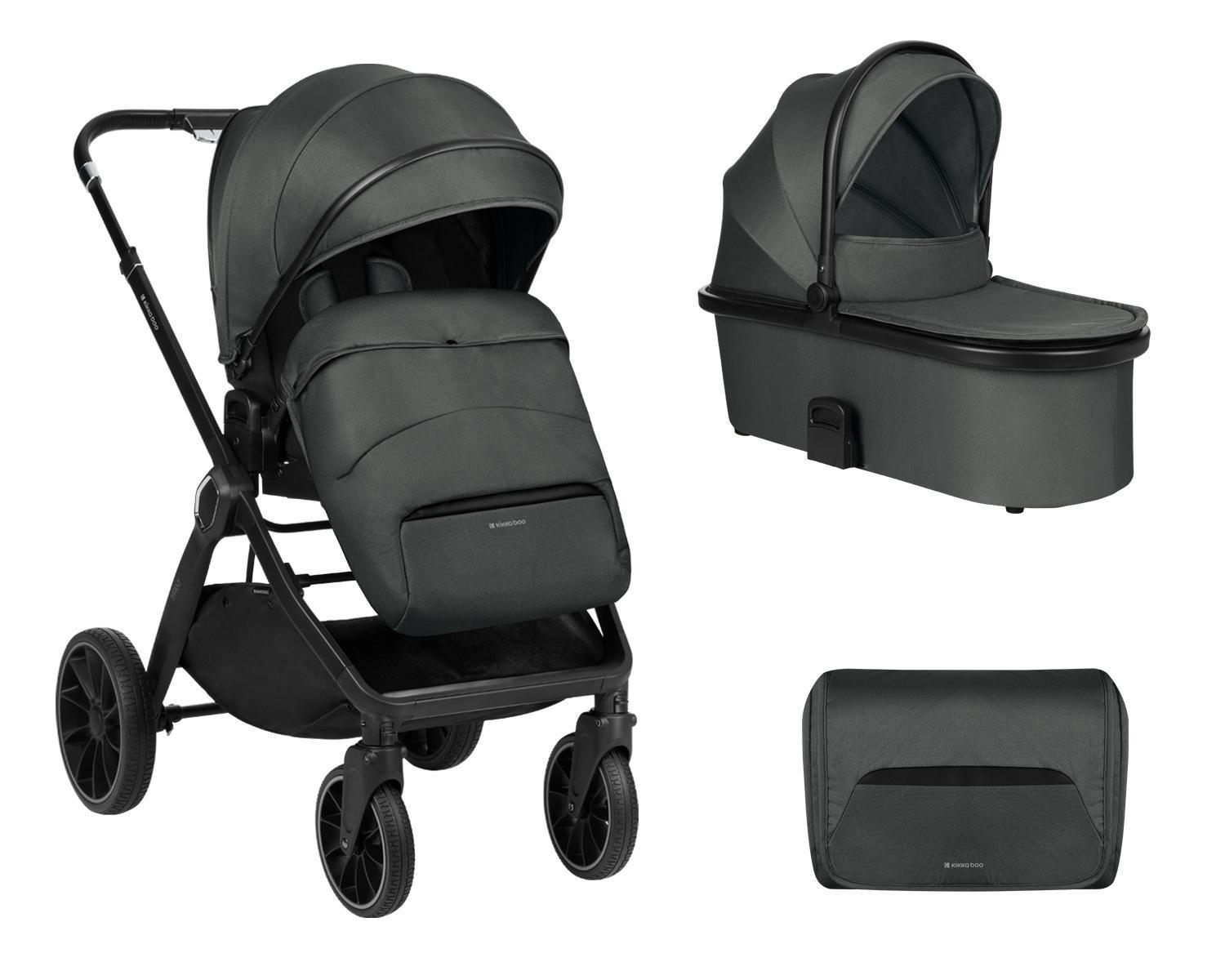 Kolica Tiffany dark grey 2u1 Kolica Tiffany dark grey 2u1 sa tvrdom korpom, Kikka Boo
