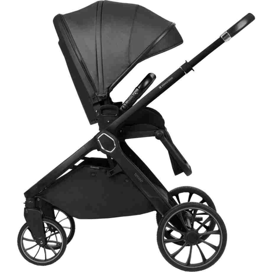 KIKKA BOO Kolica TIFFANY dark grey set 2in1 sa tvrdom korpom