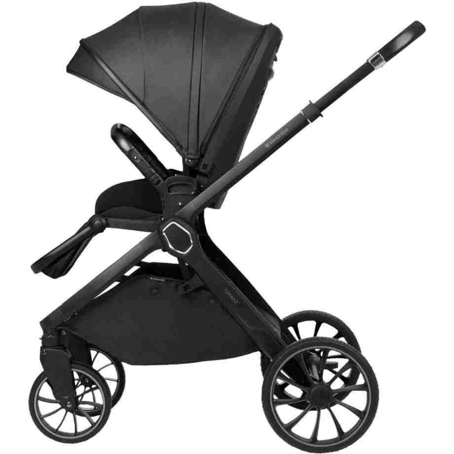 KIKKA BOO Kolica TIFFANY dark grey set 2in1 sa tvrdom korpom