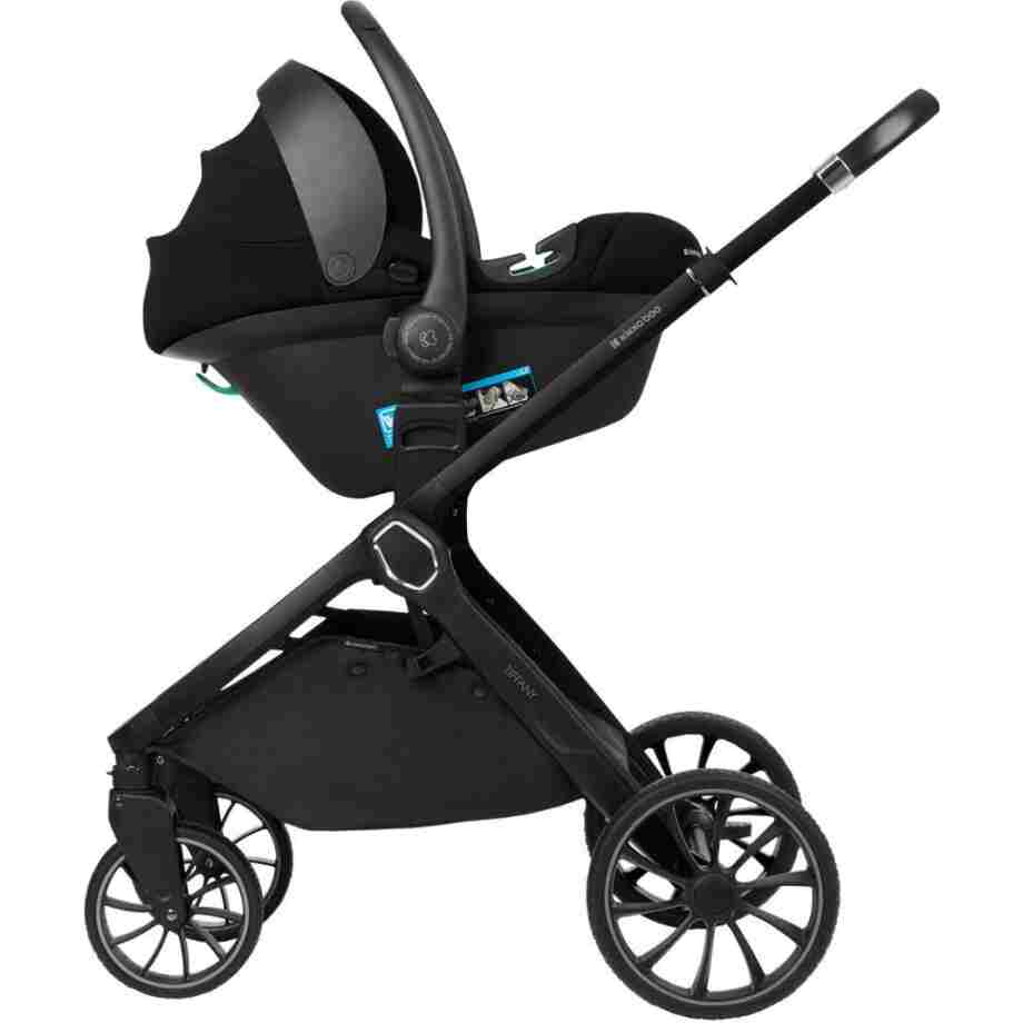 KIKKA BOO Kolica TIFFANY dark grey set 2in1 sa tvrdom korpom