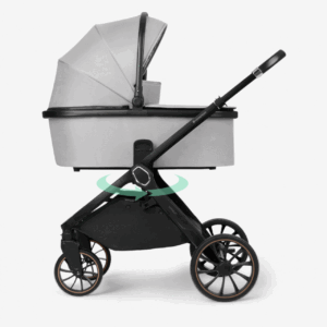 KIKKA BOO Kolica TIFFANY light grey set 2in1 sa tvrdom korpom Kolica Tiffany light grey 2u1, animacija sklapanja