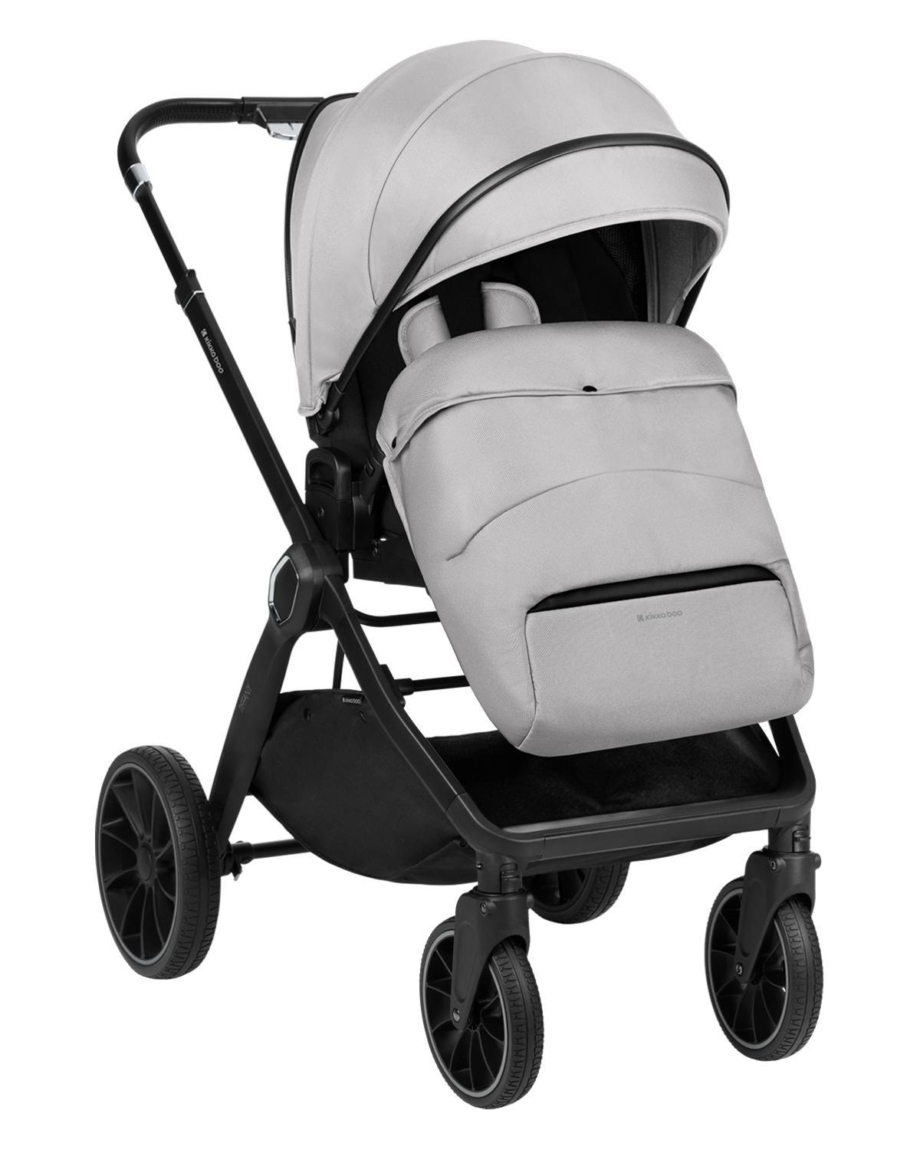 KIKKA BOO Kolica TIFFANY light grey set 2in1 sa tvrdom korpom Kolica Tiffany light grey 2u1, prikaz kompleta