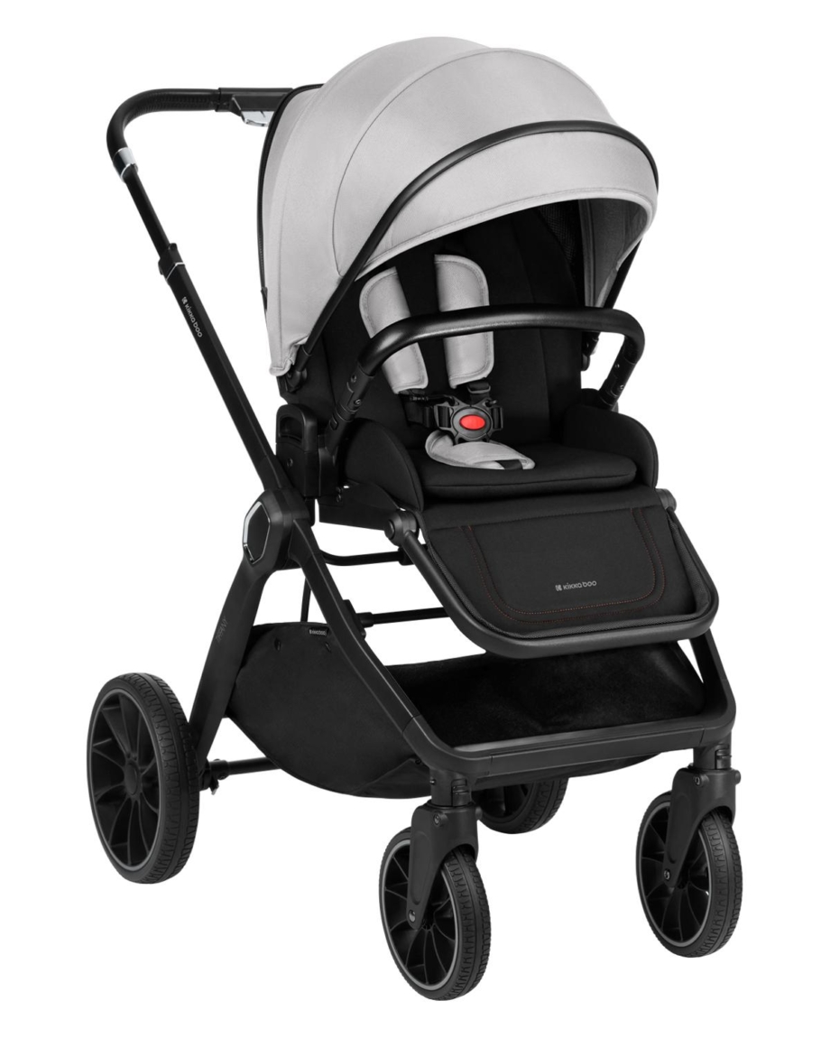 KIKKA BOO Kolica TIFFANY light grey set 2in1 sa tvrdom korpom Kolica Tiffany light grey 2u1, fotografija 2