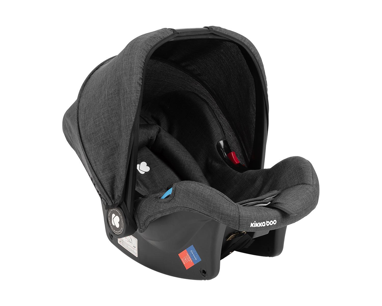 KIKKA BOO Kolica UGO black set 3in1 sa tvrdom korpom i autosedištem KIKKA BOO Kolica UGO black set 3in1 sa tvrdom korpom i autosedištem