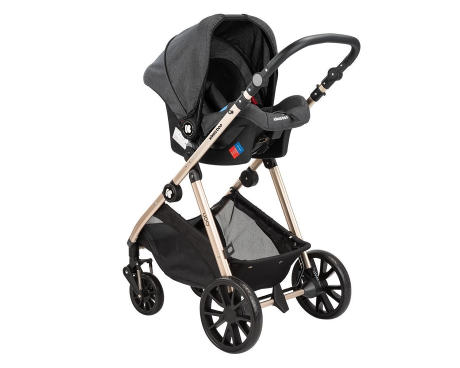 KIKKA BOO Kolica UGO black set 3in1 sa tvrdom korpom i autosedištem KIKKA BOO Kolica UGO black set 3in1 sa tvrdom korpom i autosedištem