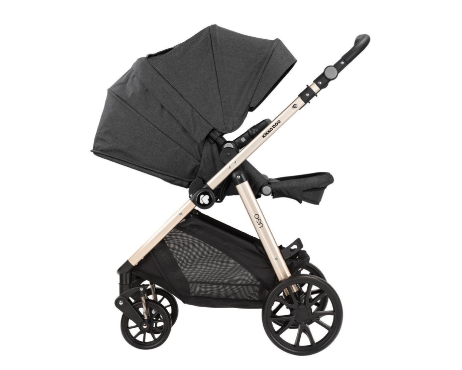 KIKKA BOO Kolica UGO black set 3in1 sa tvrdom korpom i autosedištem KIKKA BOO Kolica UGO black set 3in1 sa tvrdom korpom i autosedištem