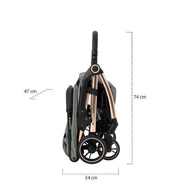 Kolica autofolding EDEN army green