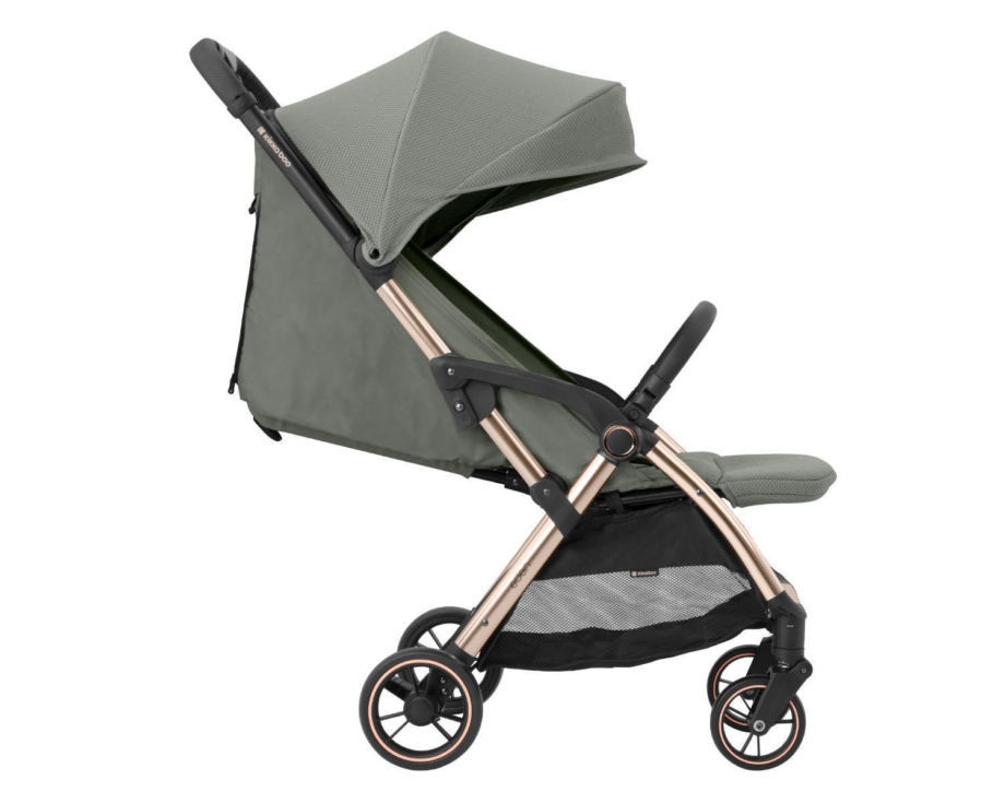 Kolica autofolding EDEN army green pogled sa strane