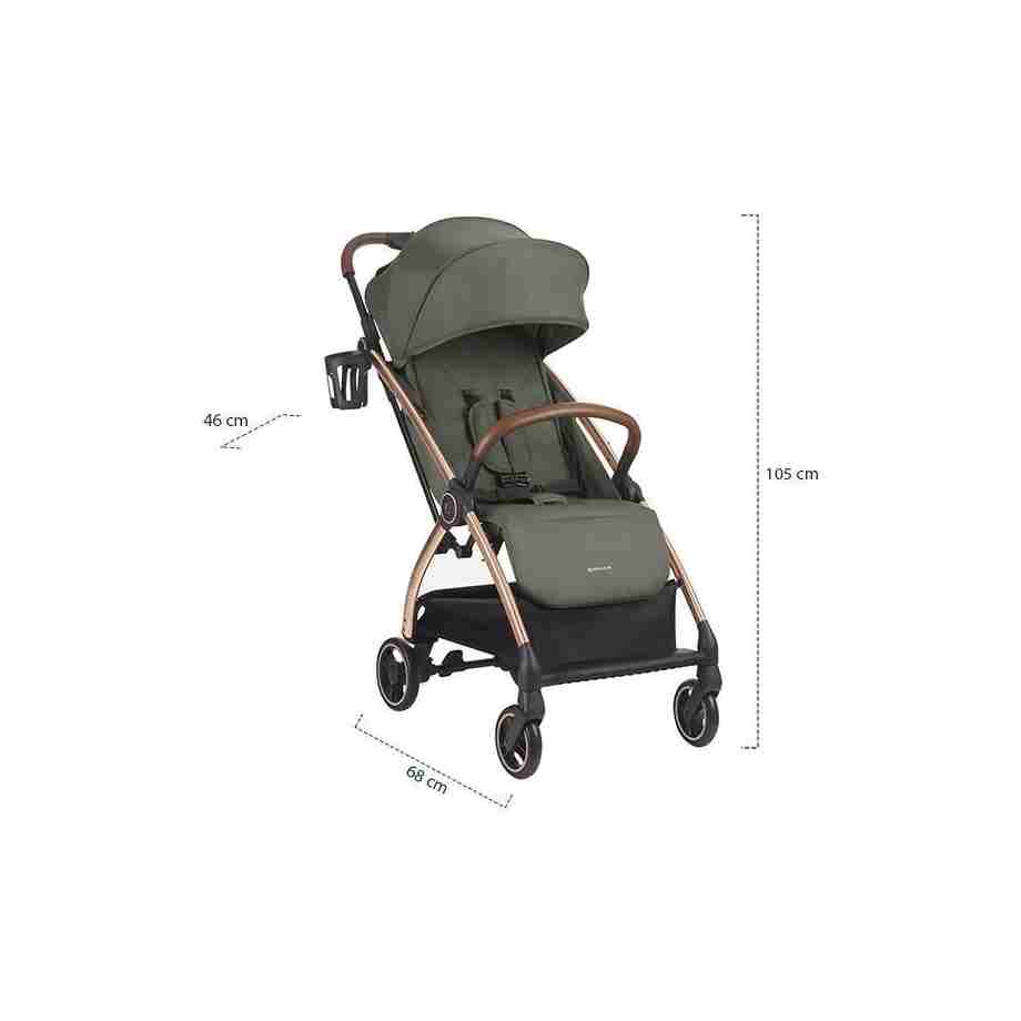 Kolica autofolding JOY PREMIUM army green7