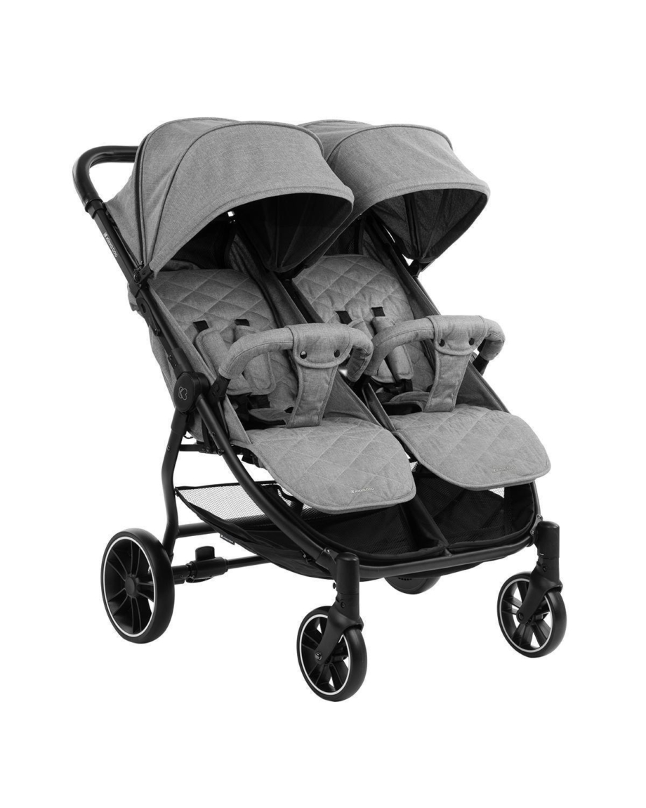 Kolica za blizance HAPPY 2 light grey